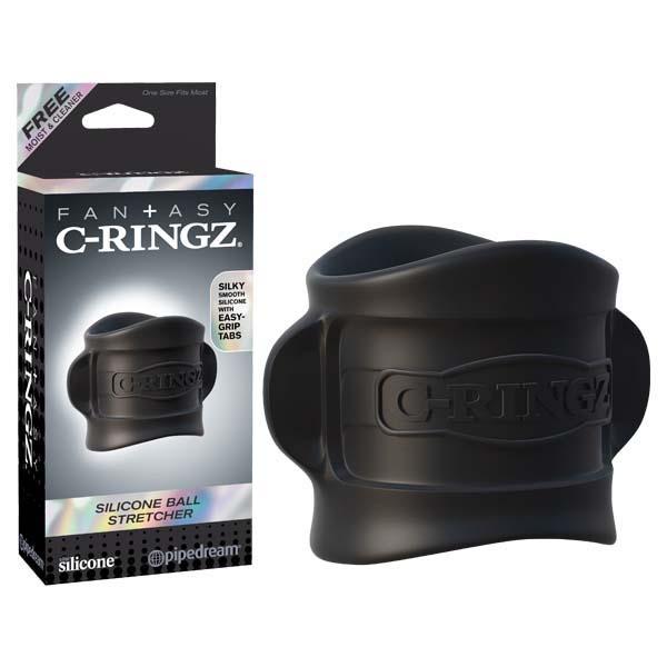 Fantasy C-ringz Silicone Ball Stretcher - Black Ball Ring