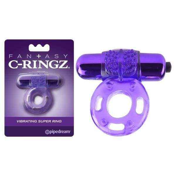 Fantasy C-Ringz Vibrating Super Ring - Purple Vibrating Cock Ring