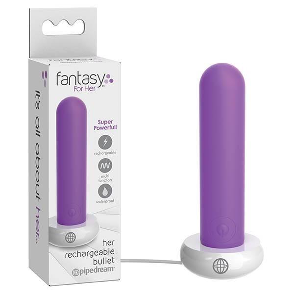 Fantasy For Her Rechargable Bullet - Purple 9.1 cm (3.5'') USB Rechargeable Bullet