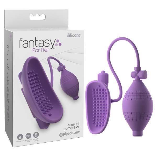 Fantasy For Her Sensual Pump-Her - Purple Vibrating Vagina Pump