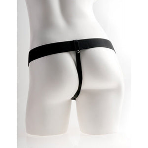Fetish Fantasy Series 6 Inch Vibrating Hollow Strap-On with Remote Control - Flesh