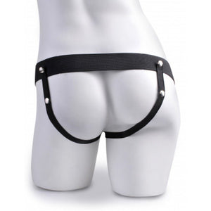 Fetish Fantasy Series 7.5 Inch Hollow Squirting Strap-On with Balls - Flesh