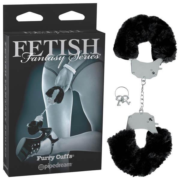 Fetish Fantasy Series Limited Edition Furry Cuffs - Black Furry Cuffs