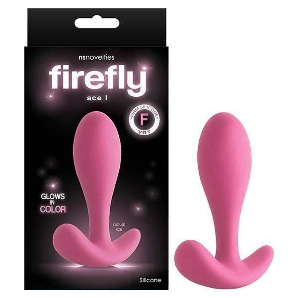 Firefly Ace I - Glow In Dark Pink 10.4 cm Anal Plug
