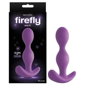 Firefly Ace II - Glow In Dark Purple 12.4 cm Anal Plug