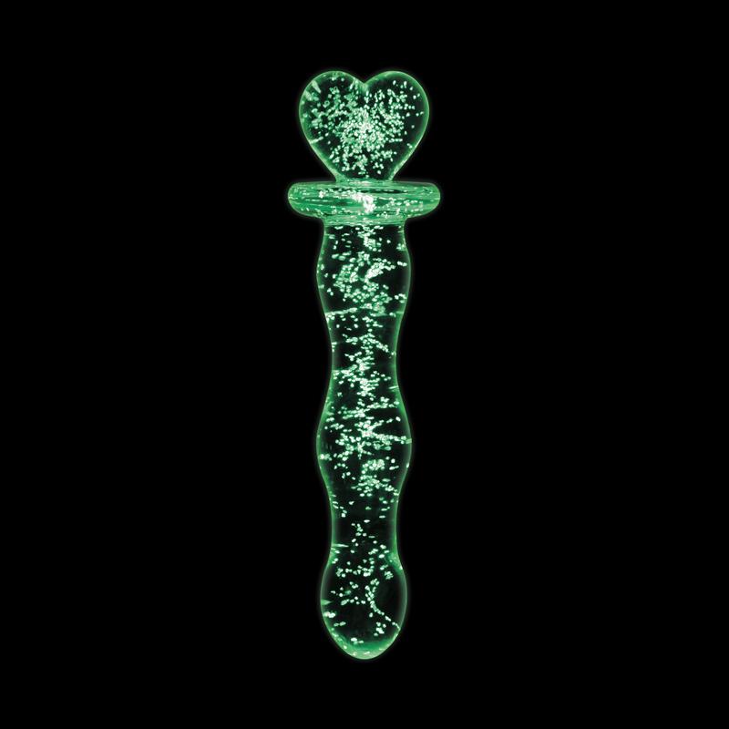 Firefly Glass Heart a Glow 19cm Dildo