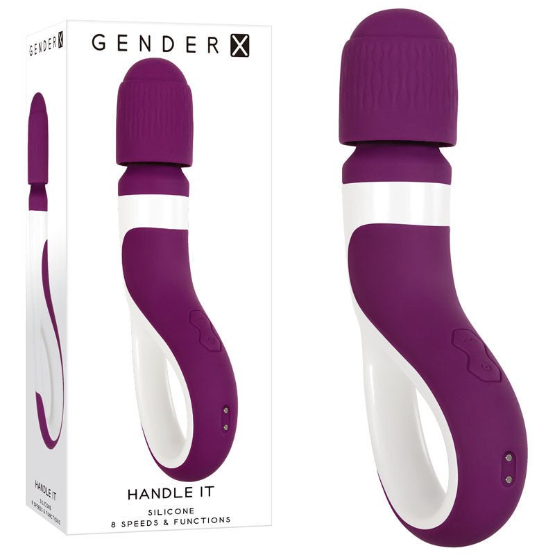 Gender X HANDLE IT  - Purple/White Massager Wand