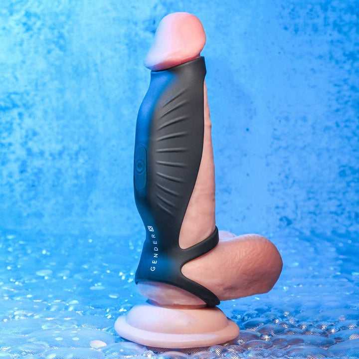 Gender X ROCKETEER - Black Vibrating Penis Sleeve