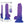 Gender X SEMI SWEET TART - Blue/Purple 14cm Colour Changing Dong