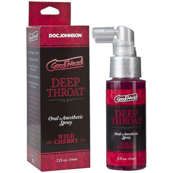 GoodHead Deep Throat Spray - Wild Cherry Flavoured Deep Throat Spray - 59 ml Bottle