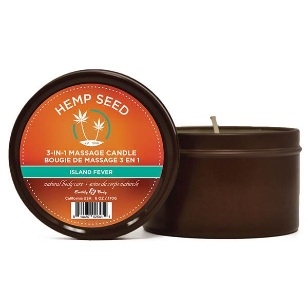 Hemp Seed 3-In-1 Massage Candle - Island Fever (Pineapple, Mango & Sheer Musk) - 170 g