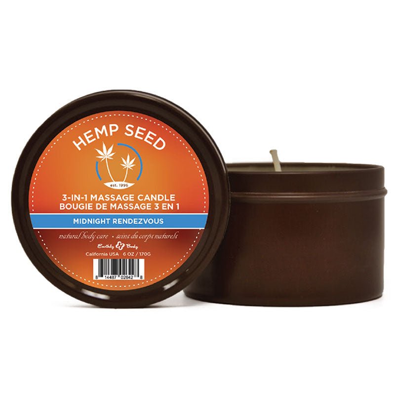 Hemp Seed 3-In-1 Massage Candle - Midnight Rendezvous - 170g