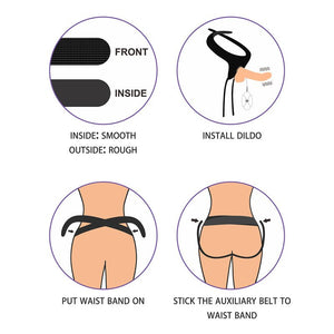 Ingen  Easy Strap-On Set - Flesh 7.5 Inch Vibrating Strap-On