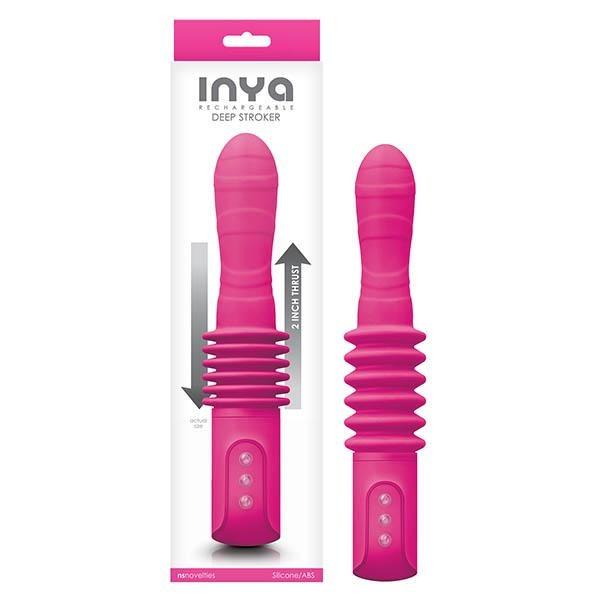 INYA Deep Stroker - Pink 11.5 Inch Thrusting Vibrator
