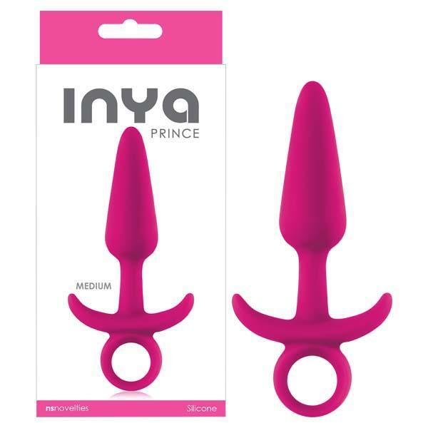 INYA Prince - Pink 5.1 Inch Medium Butt Plug with Ring Pull