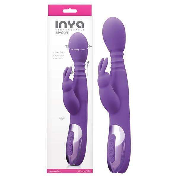 INYA Revolve - Purple 10 Inch Thrusting Rabbit Vibrator