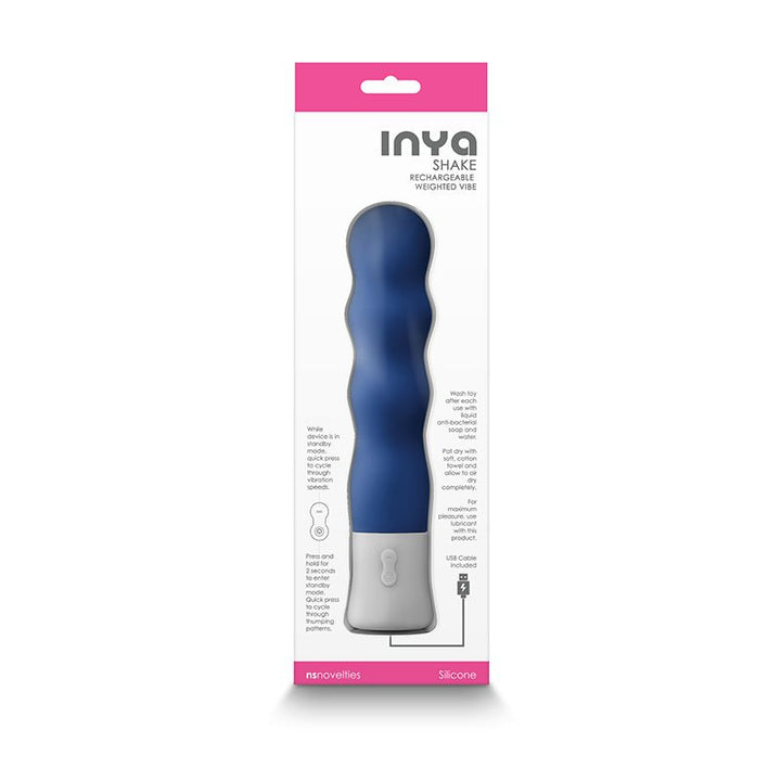 INYA Shake - Rumbling & Thumping Vibrator - Blue