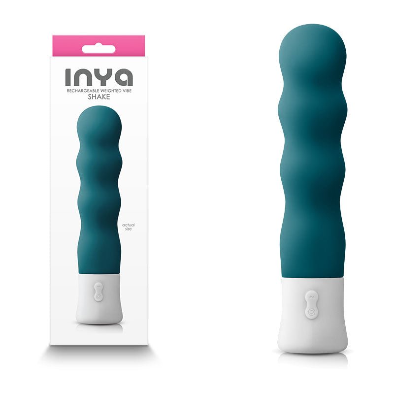 INYA Shake - Dark Teal - Thumping & Rumbling Vibrator