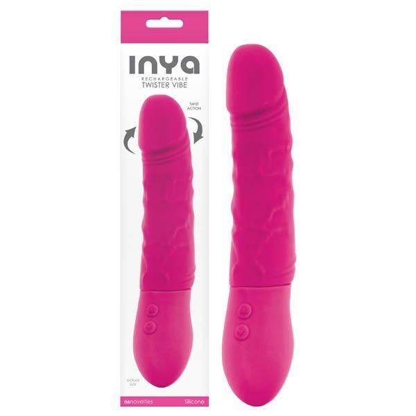 INYA Twister - Pink 9 Inch Rechargeable Rotating Vibrator