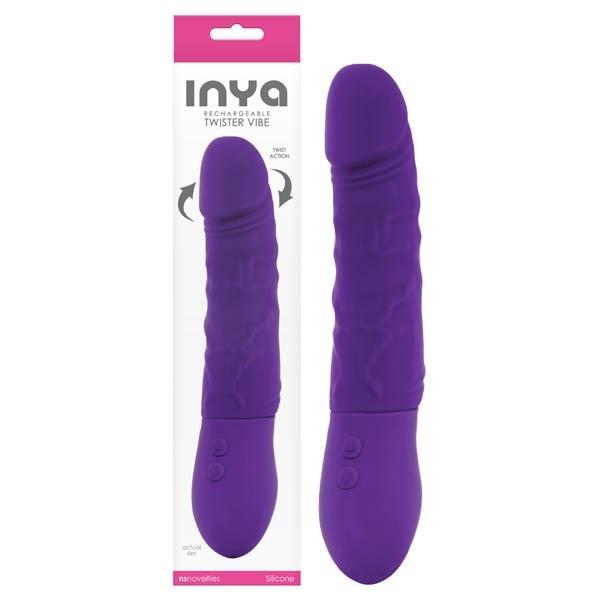 INYA Twister - Purple 9 Inch Rechargeable Rotating Vibrator