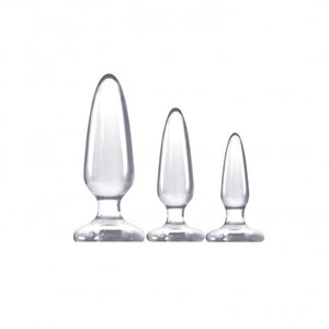 Jelly Rancher Trainer Kit - Clear Butt Plugs - Set of 3 Sizes