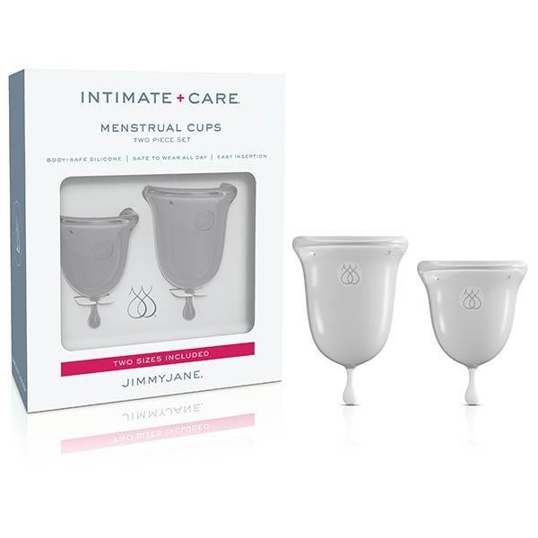 Jimmyjane Intimate Care Menstrual Cups - Clear - 2 Piece Set