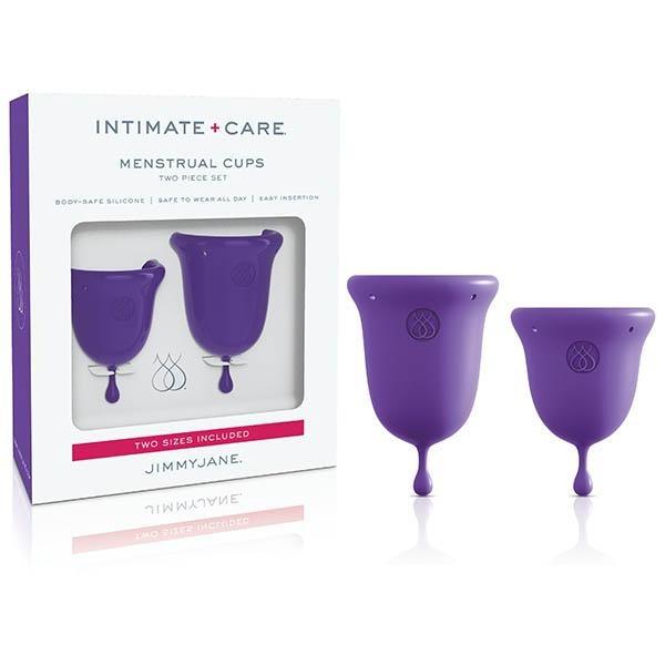 Jimmyjane Intimate Care Menstrual Cups - Purple - 2 Piece Set