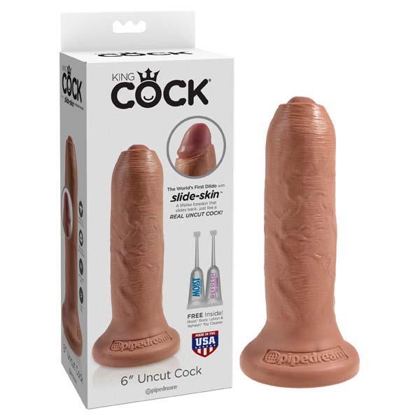 King Cock 6'' Uncut - Tan 15.2 cm Realistic Dong