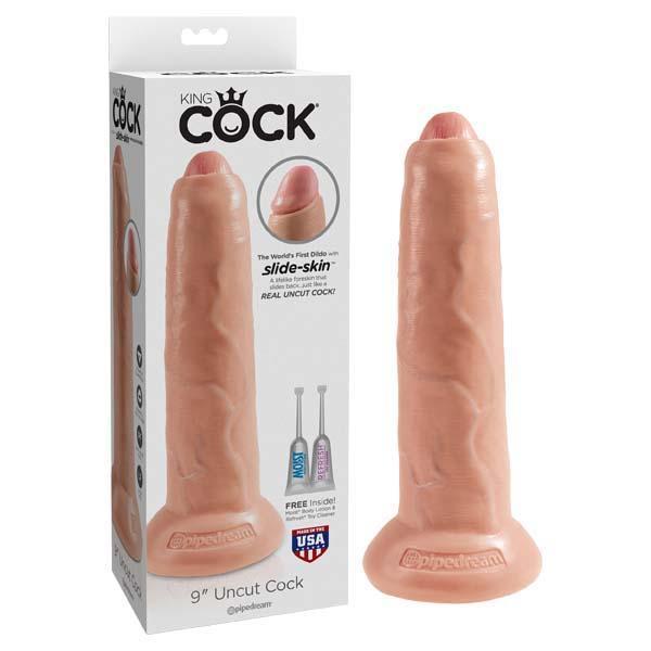 King Cock 9'' Uncut - Flesh 22.9 cm Dong