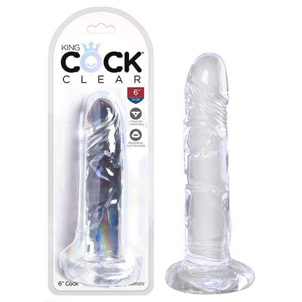 King Cock Clear 6'' Cock - Clear 15.2 cm Dong