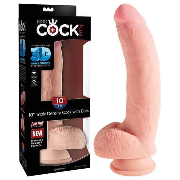 King Cock Plus 10 Inch Triple Density Cock with Balls