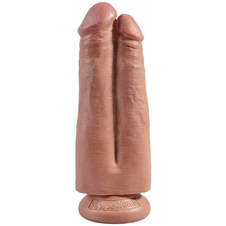 King Cock Strap-On Harness with 7 Inch Two Cocks One Hole