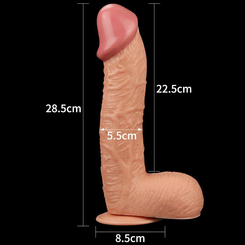 King Size 10.5 Inch Realistic Flesh Dildo
