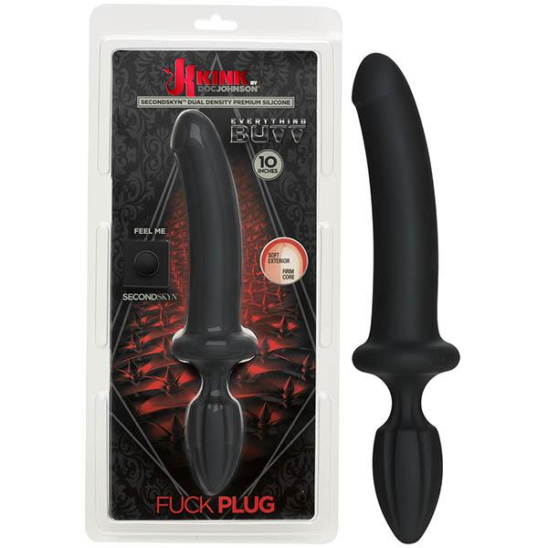 KINK Fuck Plug - Black 25.4 cm (10'') Double Ended Dong & Butt Plug