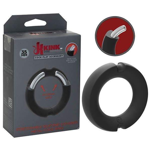 KINK HYBRID Silicone Covered Metal Cock Ring 35mm