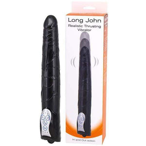 Long John - Black 27.8 cm Thrusting Vibrator