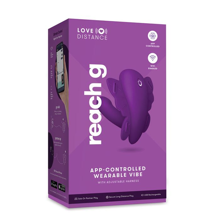 Love Distance REACH G App Controlled Wearable Vibe - Purple