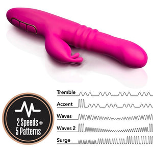 Lush Kira Thrusting Rabbit Vibrator - Pink