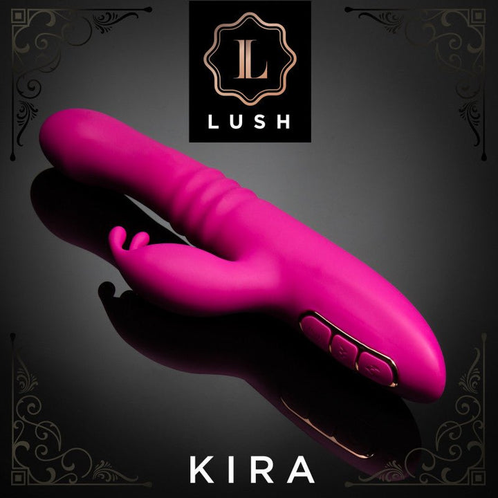 Lush Kira Thrusting Rabbit Vibrator - Pink