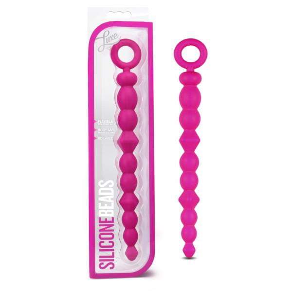 Luxe - Silicone Beads - Pink 24.5 cm (9.7 cm) Anal Beads