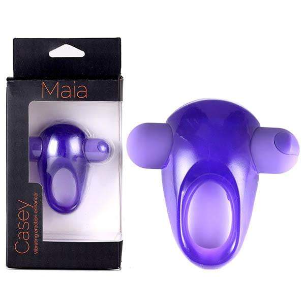 Maia Casey - Purple Vibrating Cock Ring