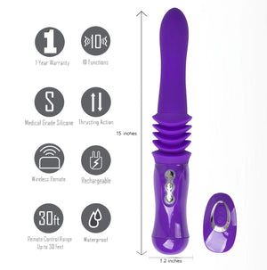 Maia Monroe Portable Thrusting Sex Machine - Purple