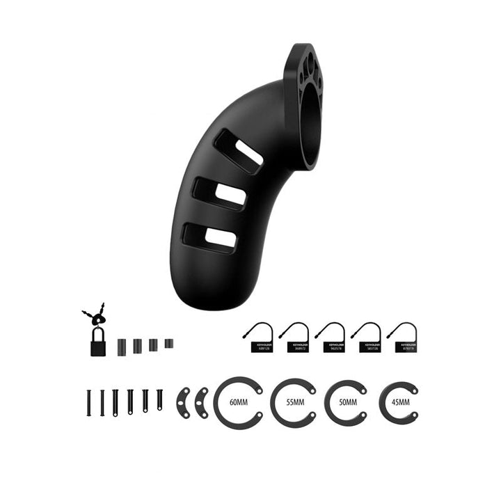 MANCAGE Model 21 - Chastity - Cock Cage with Adjustment Parts- Black 