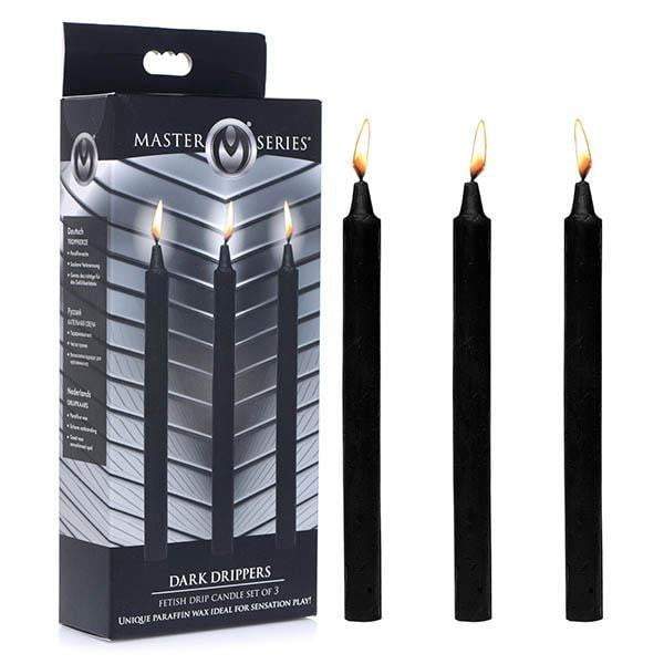 Master Series Fetish Black Drip Candles - 3 Pack
