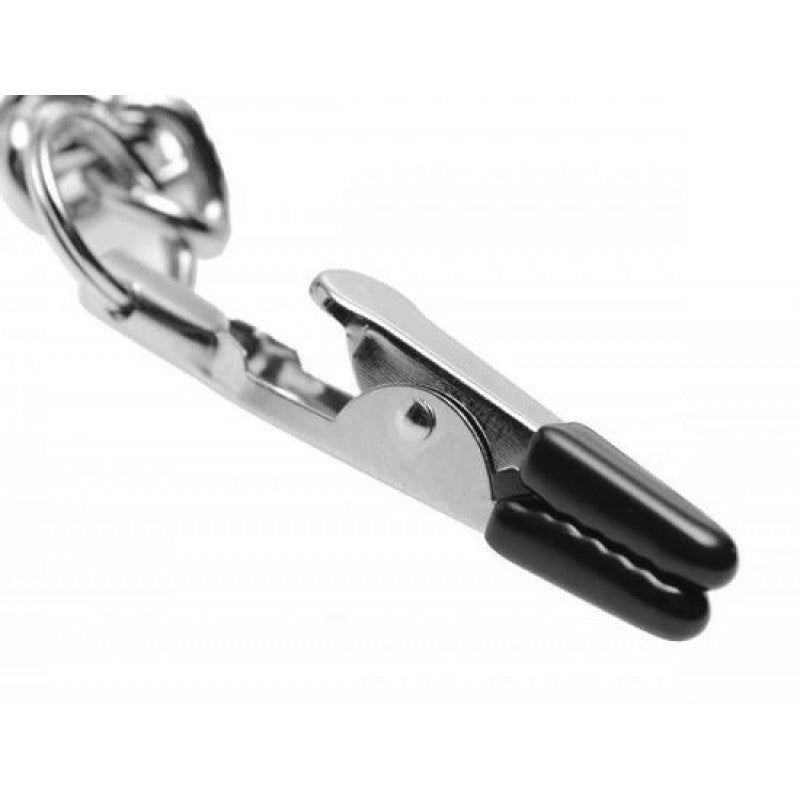 Master Series Nipple Chained Clit Clamp Set