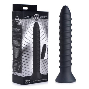 Master Series Power Screw - Black 20.3 cm USB Rechargeable Vibrator