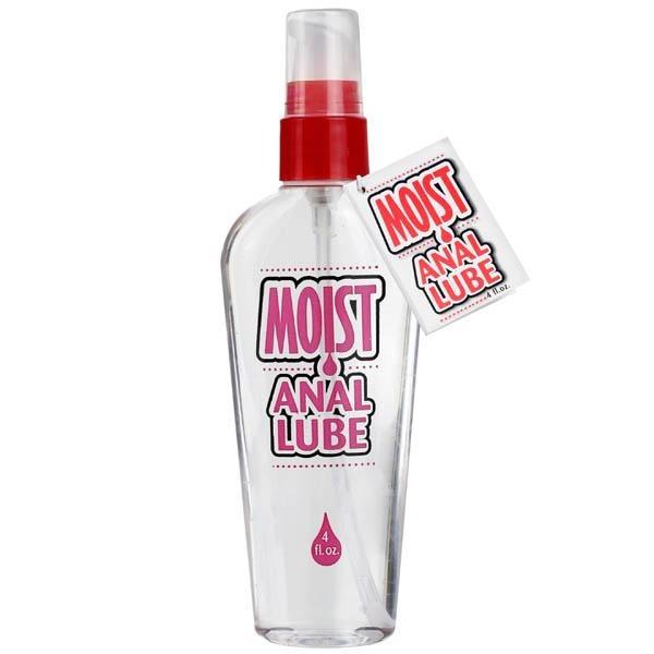 Moist Anal Lube - Water Based Lubricant - 118 ml (4 oz) Bottle