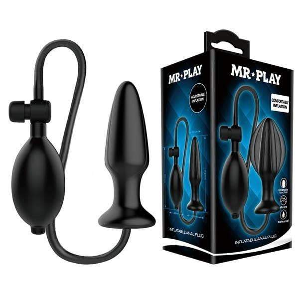 MR PLAY Inflatabe Vibrating Small Latex Butt Plug