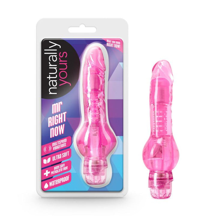 Naturally Yours - Mr. Right Now Pink Vibrator