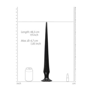 OUCH! Ass Spike 50cm Black Dildo